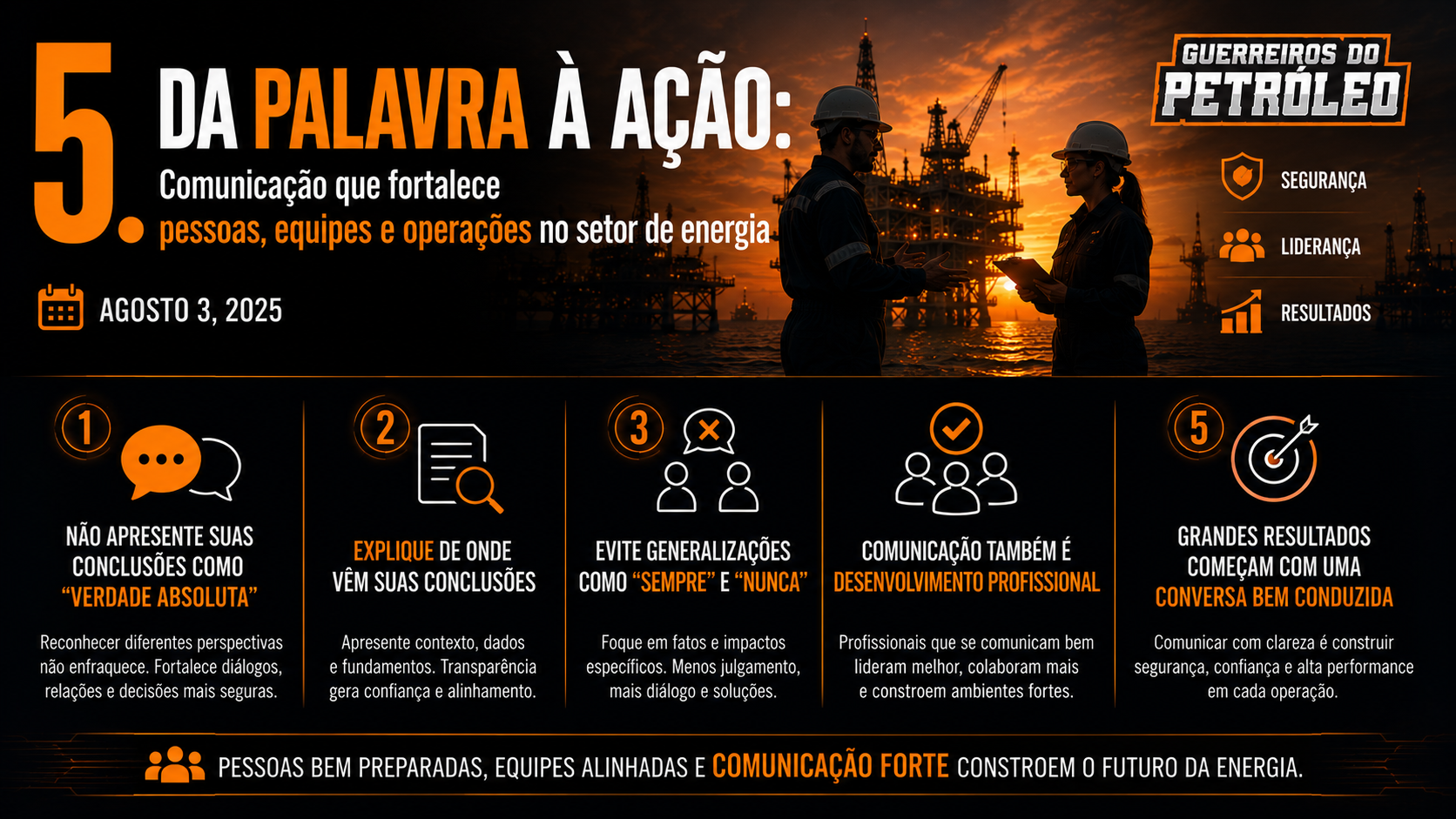 DA PALAVRA À AÇÃO: Comunicação que fortalece pessoas, equipes e operações no setor de energia